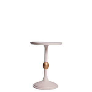 mesa de Apoio rosa com detalhe dourado